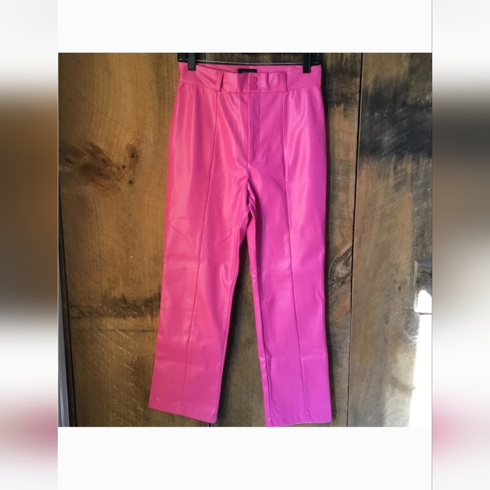 NWOT Bardot Pink Faux Leather Pants